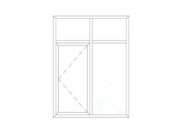 120 Series casement window swing outward with fly screen (thermal break)